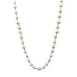 La Pierre Fresh Water White Pearl Necklace 80cm_0