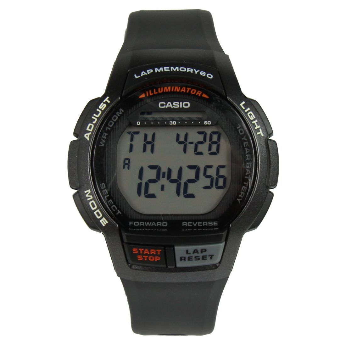 Casio Lap Memory Sports Watch 100mtr Grey_0