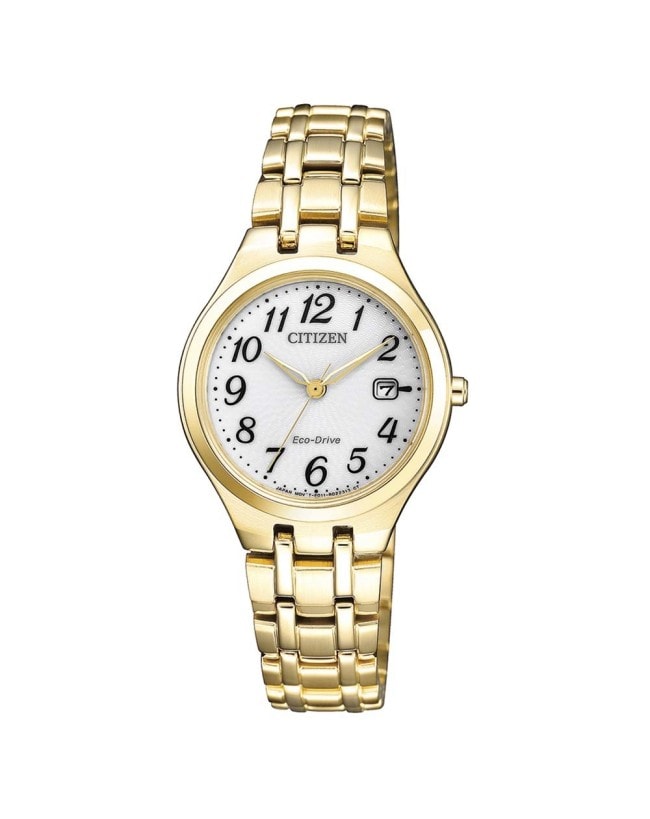 Ladies Gold Eco Drive Watch_0