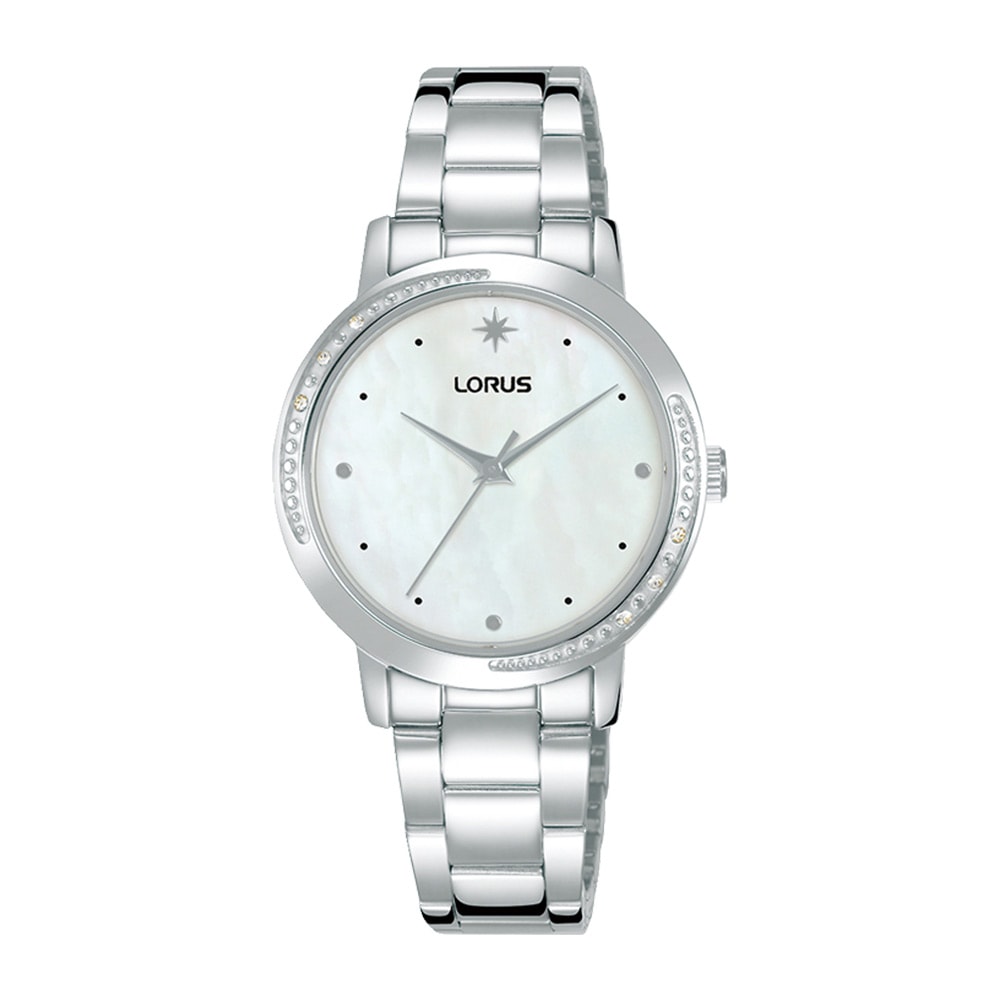 Lorus Ladies Silver Analgue with Stones Watch_0