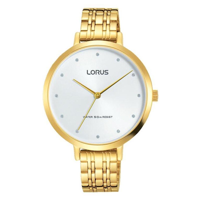 Ladies Dress 50mtr Gold watch_0