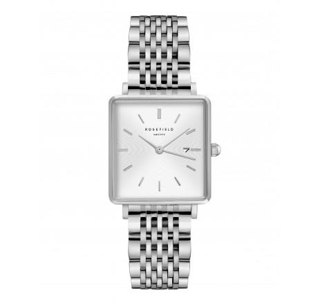 Rosefield Laidies Silver Square Face Analoge Watch_0