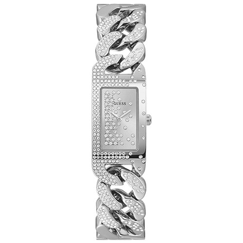 Guess Ladies Starlit Square Face Stone Set Chain Link_0