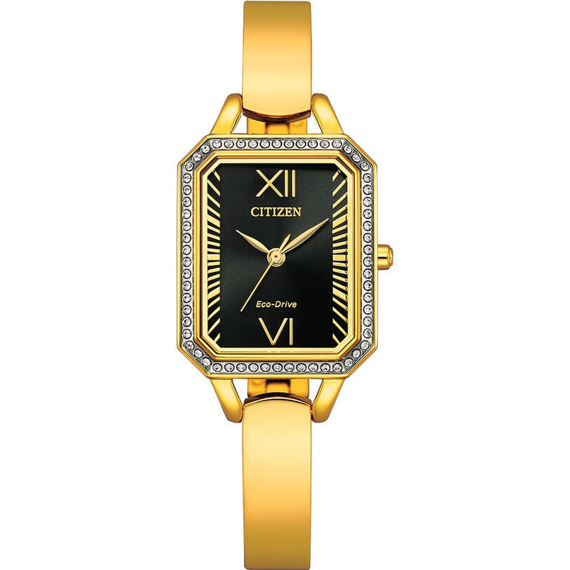 Citizen Ladies Eco Drive Gold Braclet Watch_0