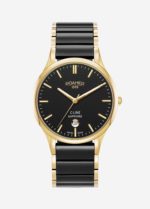 Roamer Ladies Gold and Black Ceramic Analogue Watch_0