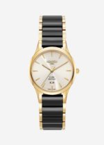 Roamer Ladies Gold and Black Ceramic Analogue Watch_0