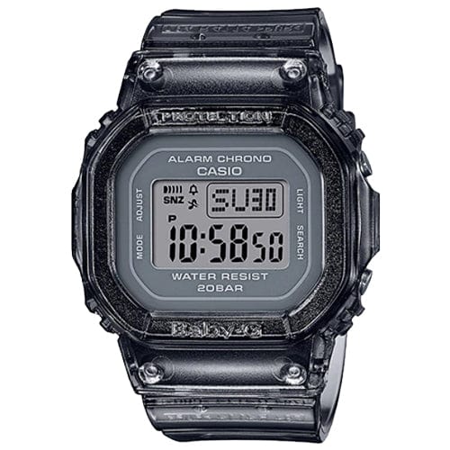 Grey Transparent Casio Watch_0