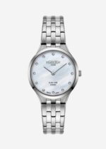 Roamer Silm line Ladies Diamond Set Dress Watch Silver Colour_0