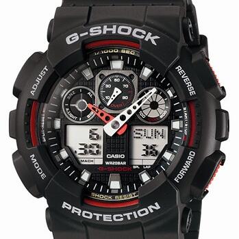 G-shock black and red watch_0