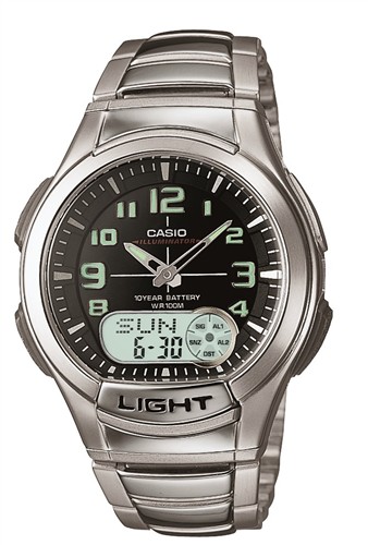 Casio gents silver watch_0