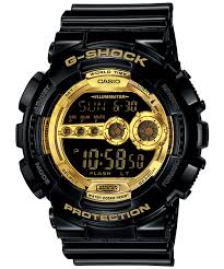 Black & Gold Gents G Shock 200mtr Digital Watch_0