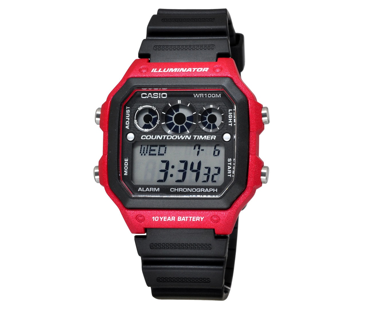 Casio Digital Red Watch_0