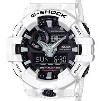 G Shock White/Black Analogue Watch_0