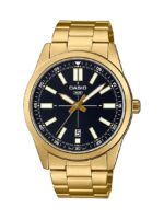 Casio Analog Date Blk/Gold Watch_0