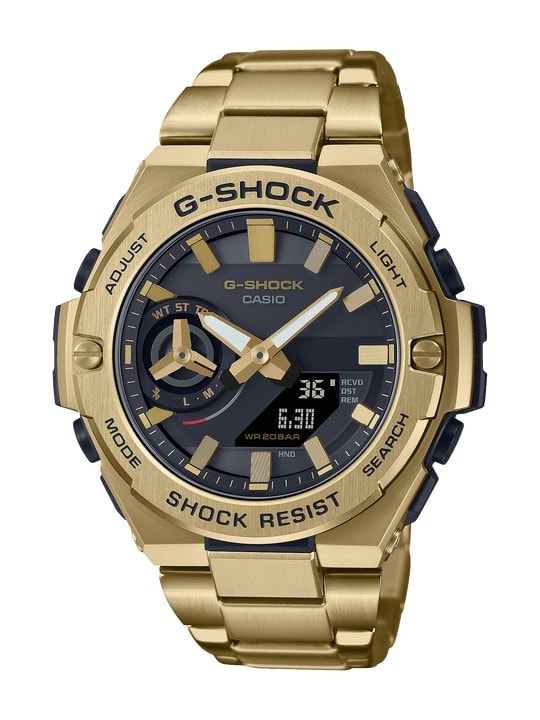 Gold G Shock G-Steel Solar Gold 200mtr Watch_0