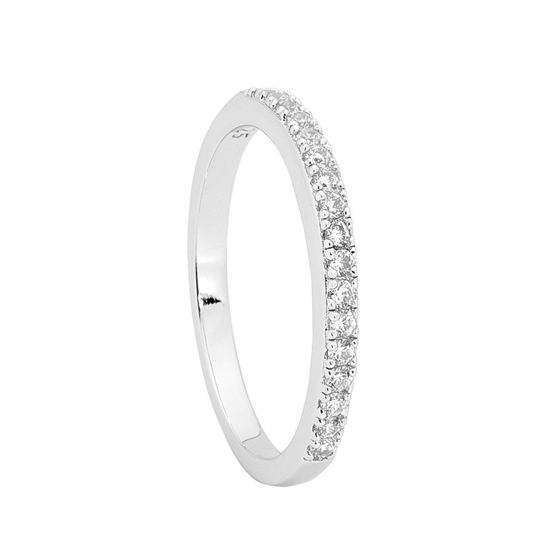 Ellani Silver CZ Band_0