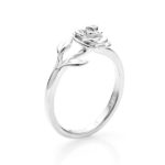 Stolen Girlfreinds Sterling Silver Stem Rose Ring_0