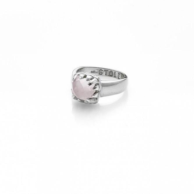 Baby Claw Rose Quartz Ring_0