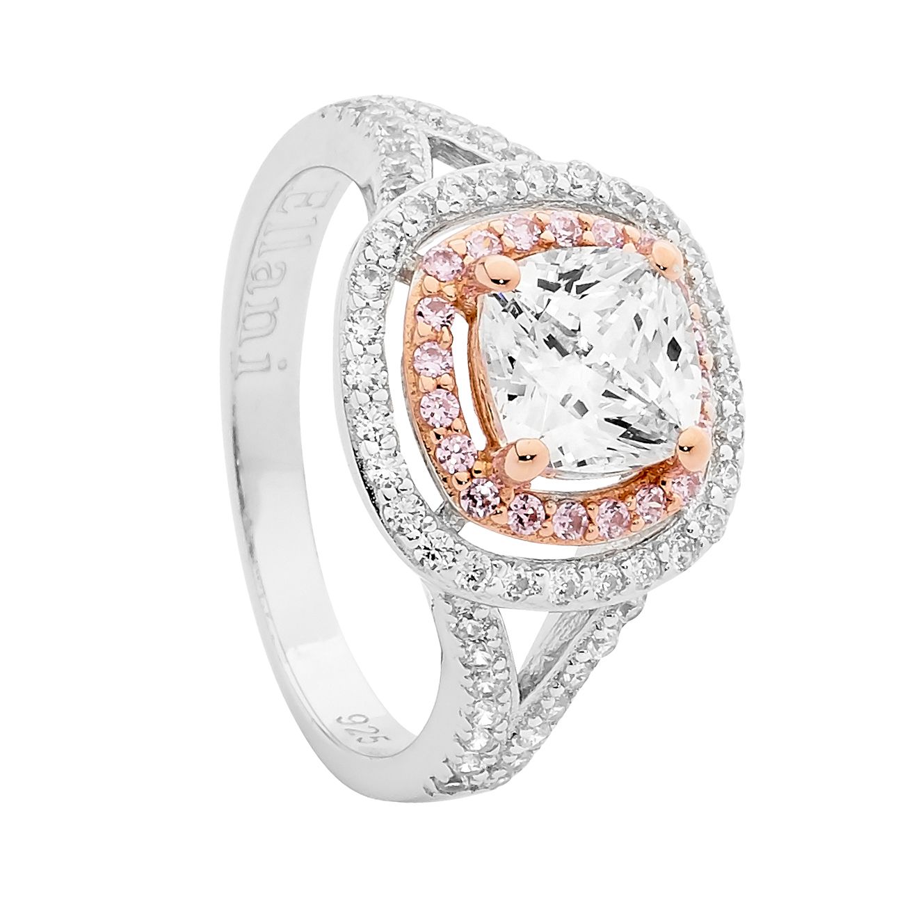 Ellani Cushion Cut CZ Ring_0