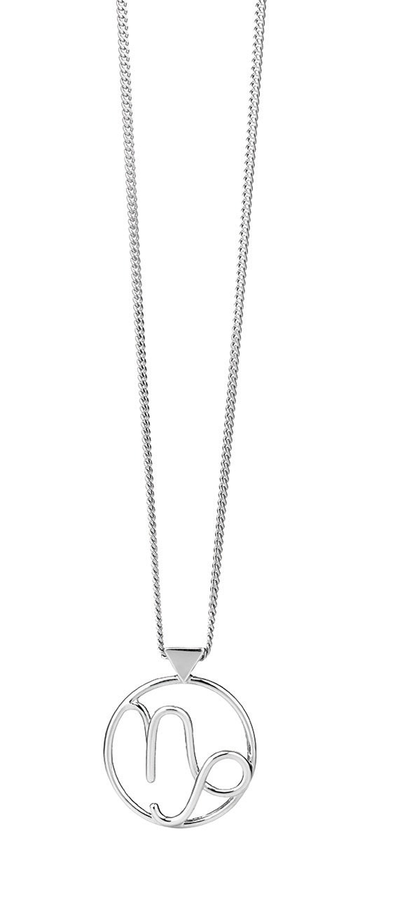 Karen Walker Sterling Silver Zodiac Pendant- Capricorn KW313PN_0