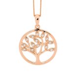 Rose Gold Plated Tree of Life Pendant_0