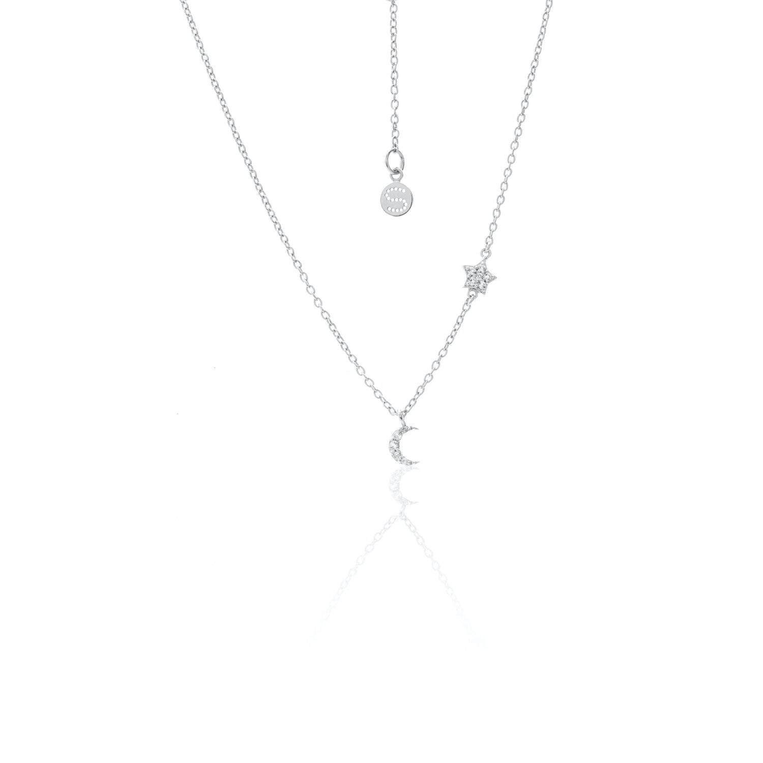 Superfine Celestial Necklace White Topaz + Silver_0
