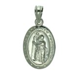 Sterling Silver St Christopher Pendant 10 x 15mm pendant only chain sold separately_0