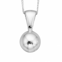SS Ball Pendant With Chain_0