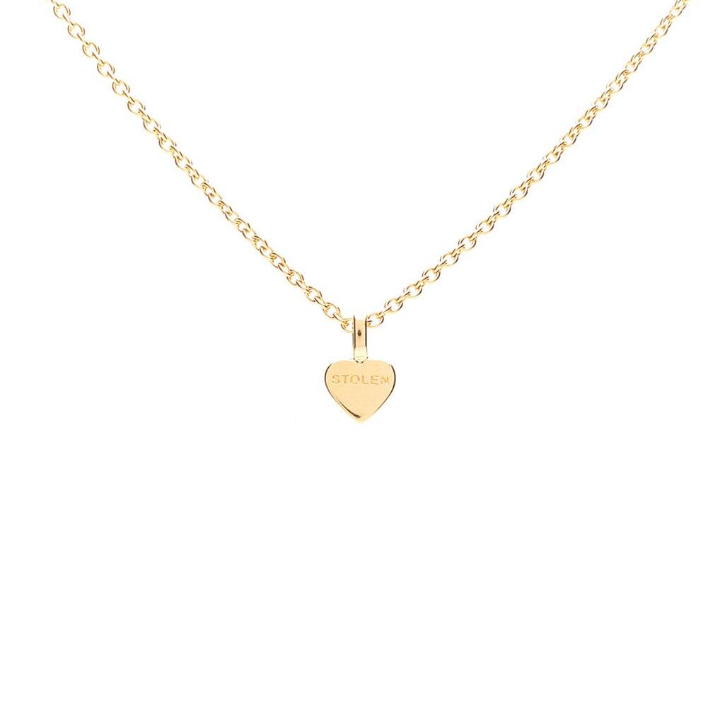 Gold Plated Stolen Heart Necklace_0