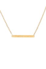 Gold Plated Plank Pendant_0