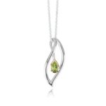 Evolve Eternity Leaf Pendant with Chain_0
