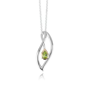 Evolve Eternity Leaf Pendant with Chain_0
