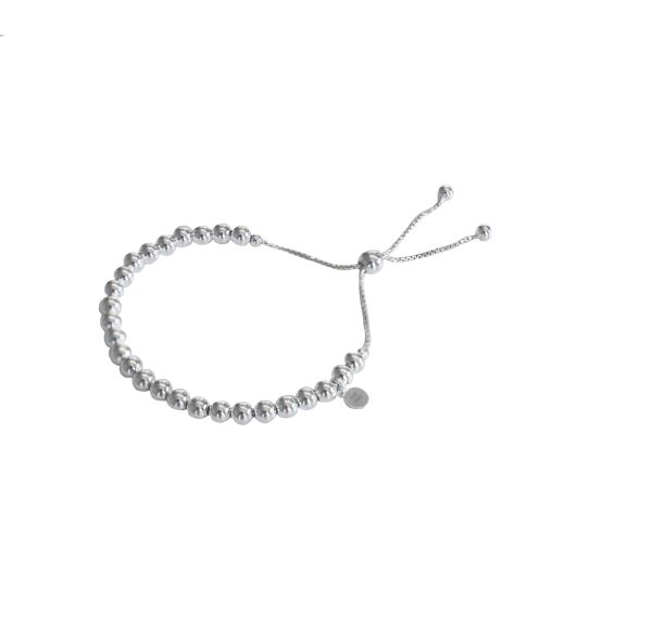 SS Adjustable Ball Braclet_0