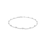 Silver Cable and Ball 25m Bracelet/Anklet_0