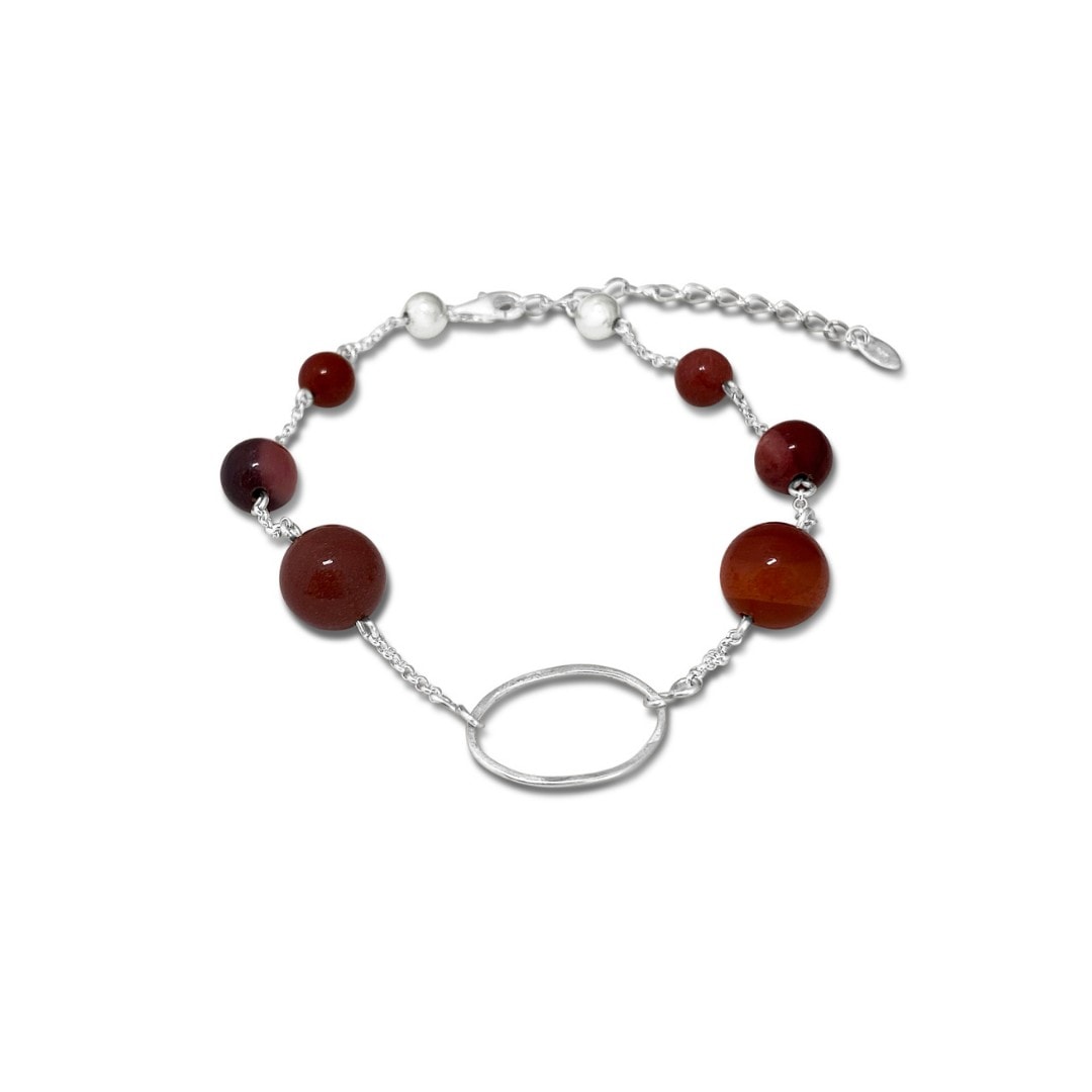 Fabuleux Vous La Pierre Mookalite Cinnamon Silver Bracelet_0