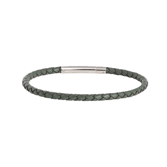 Evolve Leather Bracelet Green 19cm_0