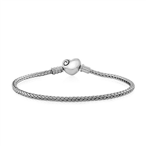 Evolve S/S Heart Clasp Bracelet 18cm_0