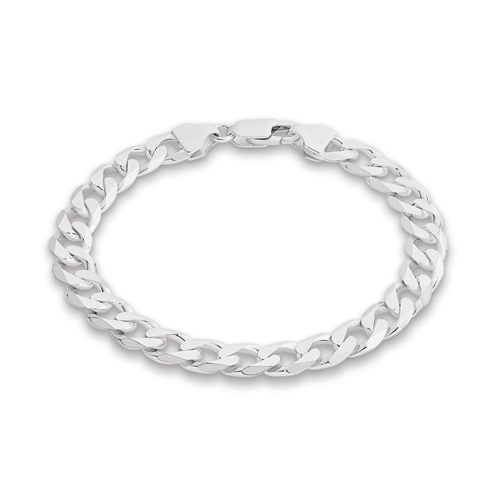 SS Bevelled Diamond Cut Braclet_0