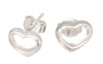 Silver Heart Studs_0