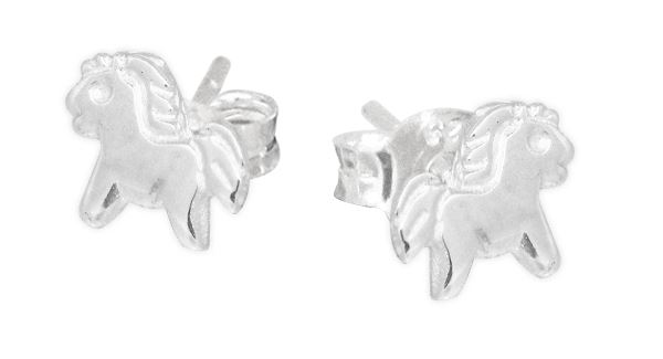 Silver Pony Studs_0