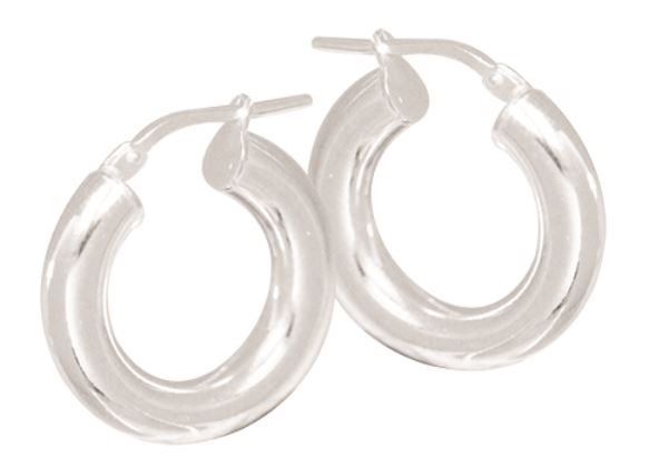 Silver Hoops 12mm_0