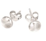 Silver Flat Ball Studs_0