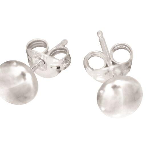 Silver Flat Ball Studs_0