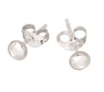 Silver Flat Ball Studs_0