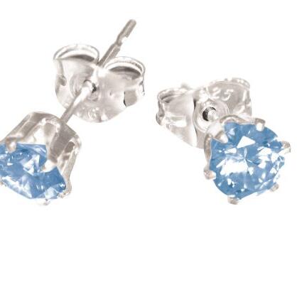 Blue CZ Studs_0