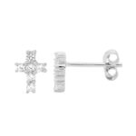 CZ Cross Studs_0