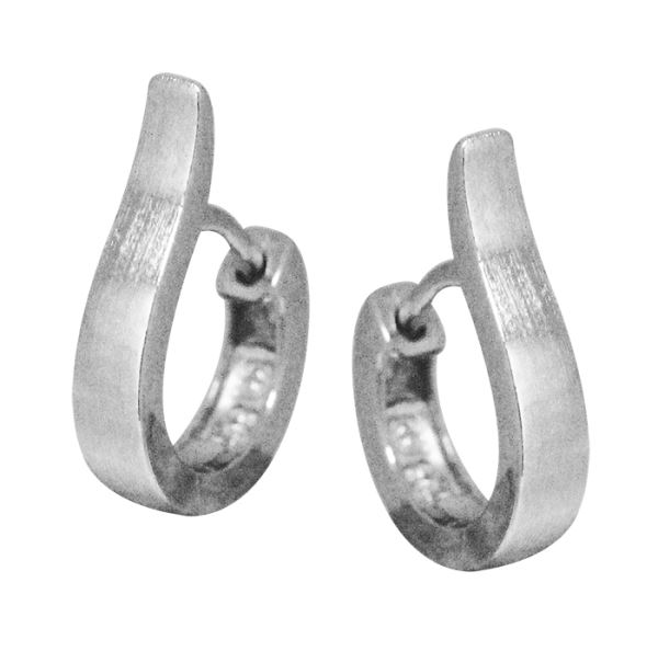 Sterling Silver Huggie Earrings_0