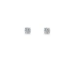 Silver Round CZ Studs_0