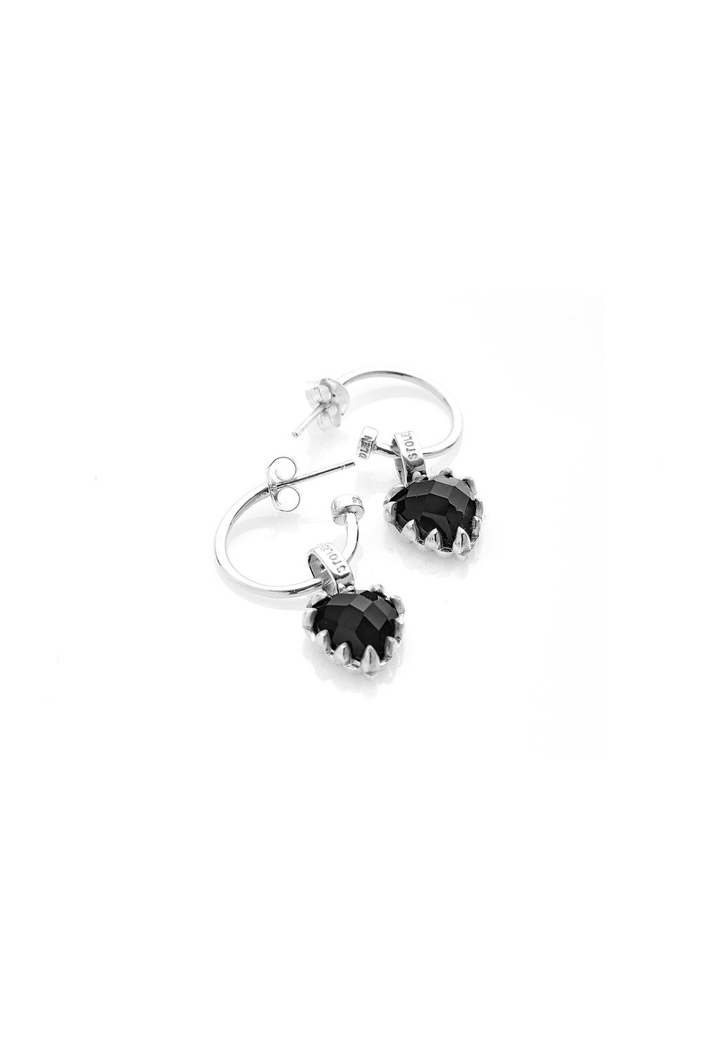 Love Anchor Earring Onyx_0