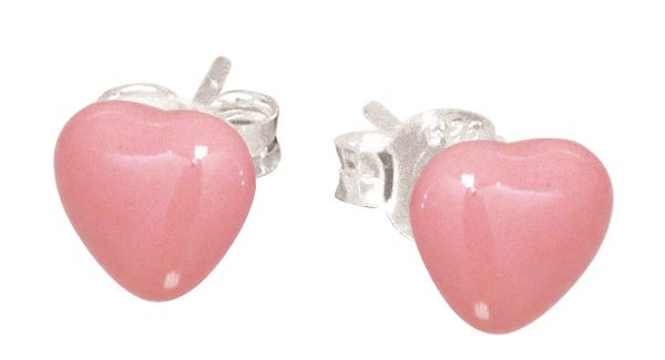 Pink Heart Studs_0